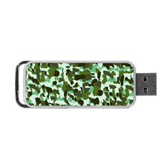 Green Camo Portable USB Flash (One Side)