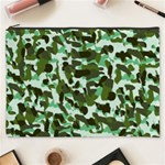 Green Camo Cosmetic Bag (XXXL) Front