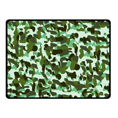 Green Camo Double Sided Fleece Blanket (small)  by snowwhitegirl