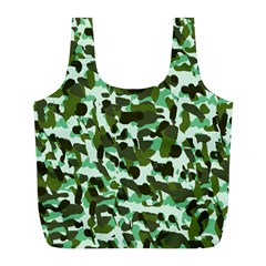 Green Camo Full Print Recycle Bag (L)