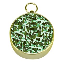 Green Camo Gold Compasses