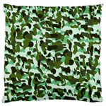 Green Camo Standard Flano Cushion Case (Two Sides) Back