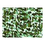 Green Camo Double Sided Flano Blanket (Mini)  35 x27  Blanket Front