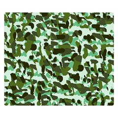 Green Camo Double Sided Flano Blanket (Small) 