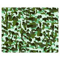 Green Camo Double Sided Flano Blanket (Medium) 