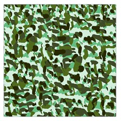 Green Camo Large Satin Scarf (Square)