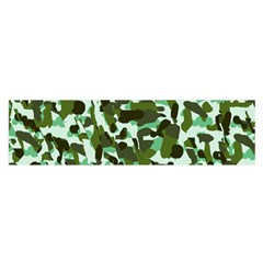 Green Camo Satin Scarf (Oblong)