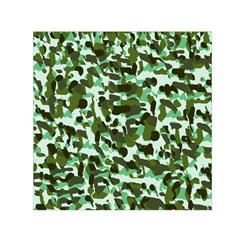 Green Camo Small Satin Scarf (Square)