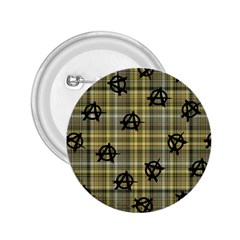 Yellow Plaid Anarchy 2 25  Buttons by snowwhitegirl