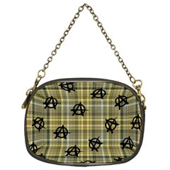 Yellow Plaid Anarchy Chain Purse (one Side) by snowwhitegirl