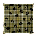 Yellow Plaid Anarchy Standard Cushion Case (Two Sides) Front