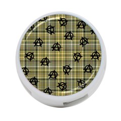 Yellow Plaid Anarchy 4-port Usb Hub (two Sides) by snowwhitegirl