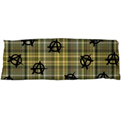 Yellow Plaid Anarchy Body Pillow Case (dakimakura) by snowwhitegirl