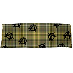 Yellow Plaid Anarchy Body Pillow Case Dakimakura (two Sides) by snowwhitegirl