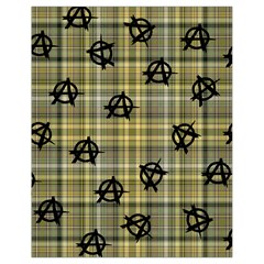 Yellow Plaid Anarchy Drawstring Bag (small) by snowwhitegirl