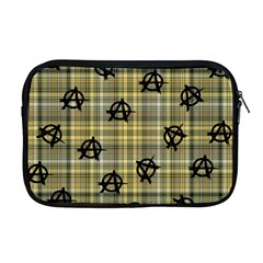 Yellow Plaid Anarchy Apple Macbook Pro 17  Zipper Case by snowwhitegirl