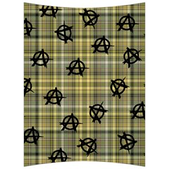 Yellow Plaid Anarchy Back Support Cushion by snowwhitegirl