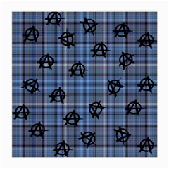 Blue  Plaid Anarchy Medium Glasses Cloth by snowwhitegirl