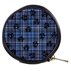 Blue  Plaid Anarchy Mini Makeup Bags by snowwhitegirl