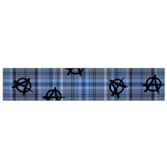 Blue  Plaid Anarchy Small Flano Scarf by snowwhitegirl