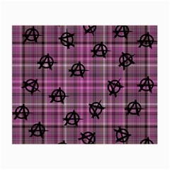 Pink  Plaid Anarchy Small Glasses Cloth by snowwhitegirl