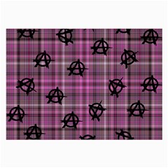 Pink  Plaid Anarchy Large Glasses Cloth by snowwhitegirl