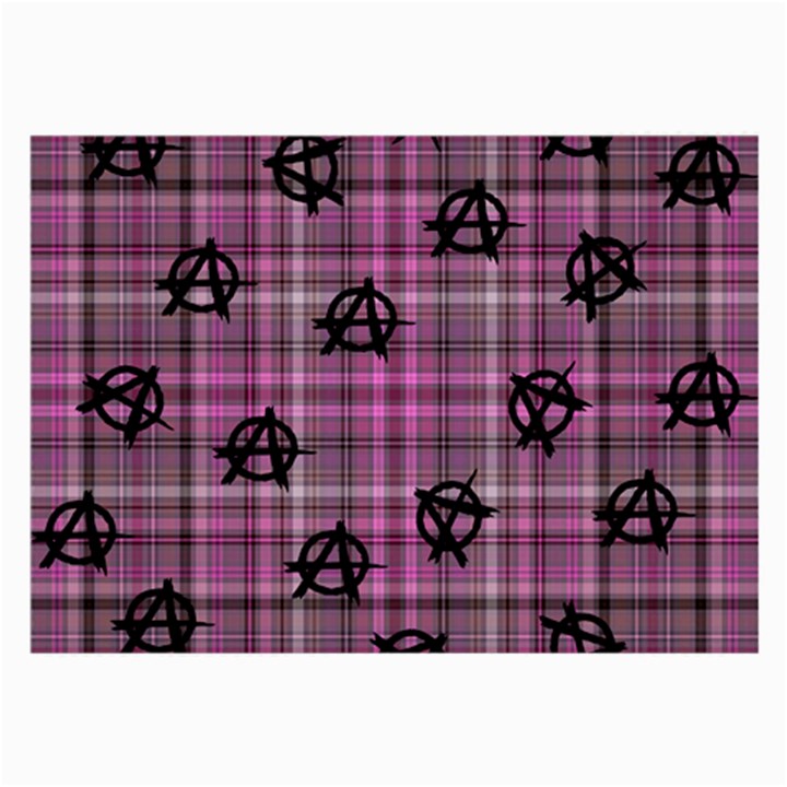 Pink  Plaid Anarchy Large Glasses Cloth