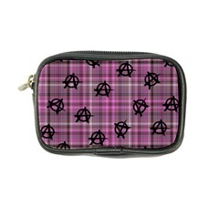 Pink  Plaid Anarchy Coin Purse by snowwhitegirl