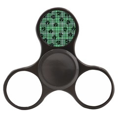 Green  Plaid Anarchy Finger Spinner by snowwhitegirl