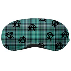 Aqua  Plaid Anarchy Sleeping Masks by snowwhitegirl