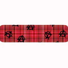 Red Plaid Anarchy Large Bar Mats by snowwhitegirl