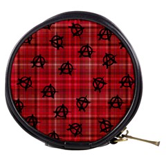 Red Plaid Anarchy Mini Makeup Bags by snowwhitegirl