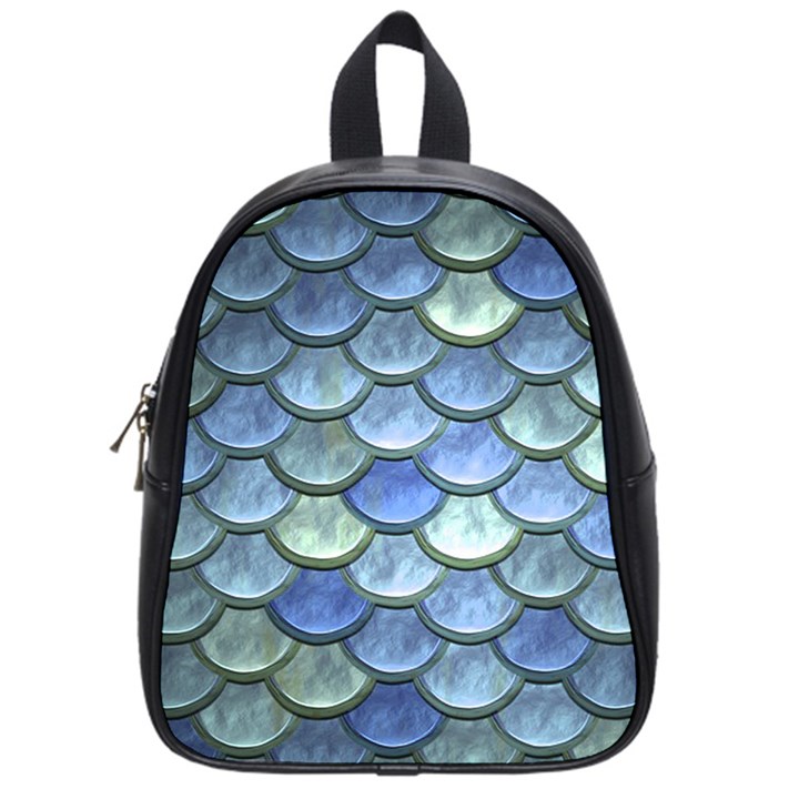 Blue Mermaid Scale School Bag (Small)