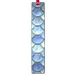 Blue Mermaid Scale Large Book Marks Front