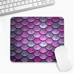 Pink Mermaid Scale Large Mousepads by snowwhitegirl