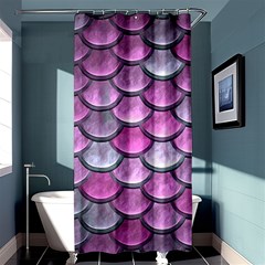 Pink Mermaid Scale Shower Curtain 36  X 72  (stall)  by snowwhitegirl