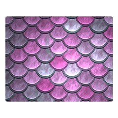 Pink Mermaid Scale Double Sided Flano Blanket (large)  by snowwhitegirl