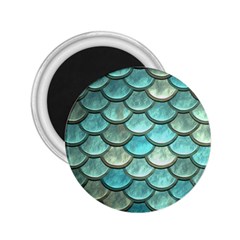 Aqua Mermaid Scale 2 25  Magnets by snowwhitegirl