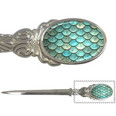 Aqua Mermaid Scale Letter Opener by snowwhitegirl