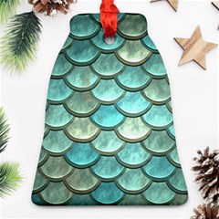 Aqua Mermaid Scale Ornament (bell) by snowwhitegirl