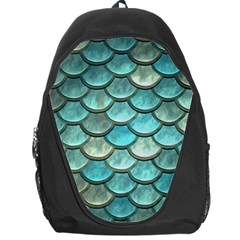 Aqua Mermaid Scale Backpack Bag by snowwhitegirl