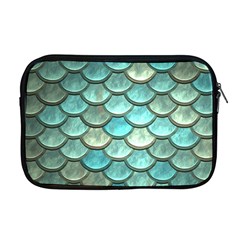 Aqua Mermaid Scale Apple Macbook Pro 17  Zipper Case by snowwhitegirl