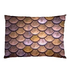 Copper Mermaid Scale Pillow Case