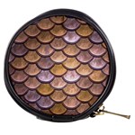 Copper Mermaid Scale Mini Makeup Bags Front