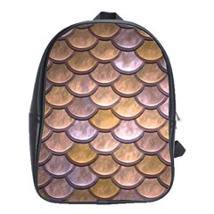 Copper Mermaid Scale School Bag (Large)