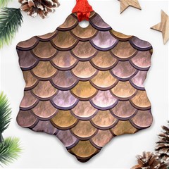 Copper Mermaid Scale Ornament (Snowflake)