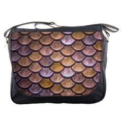 Copper Mermaid Scale Messenger Bag