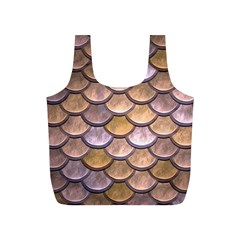 Copper Mermaid Scale Full Print Recycle Bag (S)