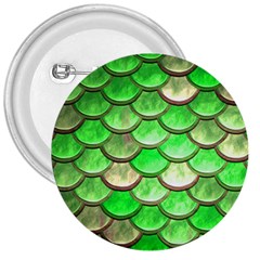 Green Mermaid Scale 3  Buttons