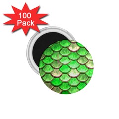 Green Mermaid Scale 1.75  Magnets (100 pack) 